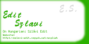 edit szlavi business card